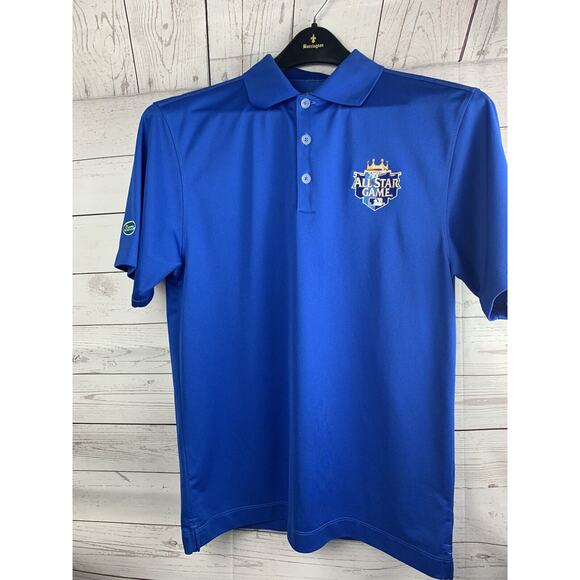 Nike Golf blue Mens Small Dri-Fit KC Royals 2012 All Star Game Polo shirt - Picture 1 of 5